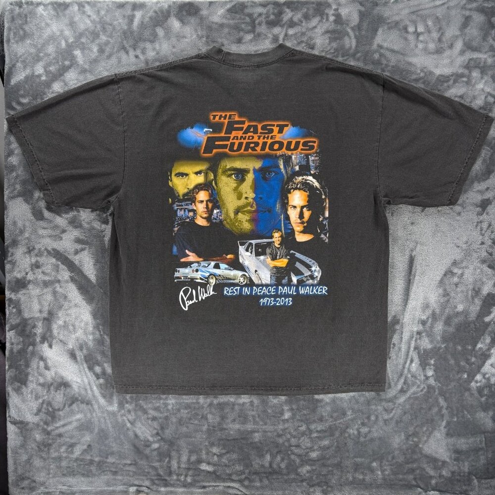 Paul Walker Fast Furious Shirt Brian OConner Tribute Rap Tee Forsaw Studios 2XL